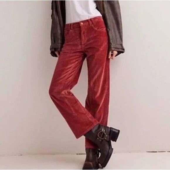 WE THE FREE Risk Taker High Rise Straight Corduroy Pants Women's Sz 29 NEW $128 - Picture 1 of 16